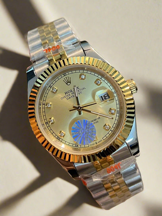 Two Tone Datejust Automatic Golden Dial (Master Grade)