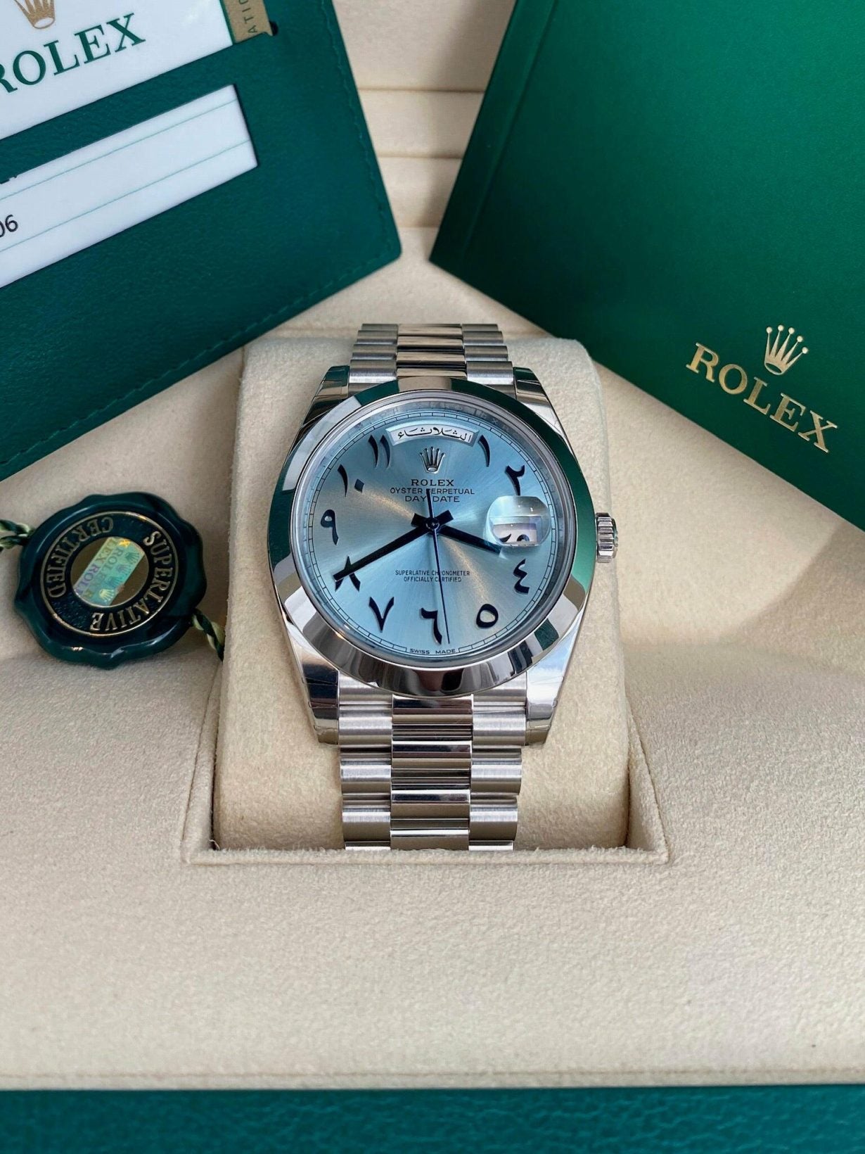 Silver Arabic Platinum Automatic