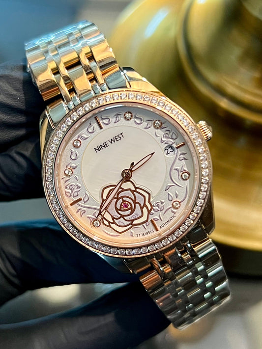 Nine West Rose Gold Automatic White Dial (Master Grade)