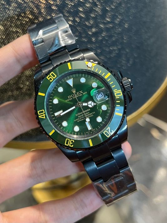 Submariner Mate Black With Green Dial Automatic (Master Grade)