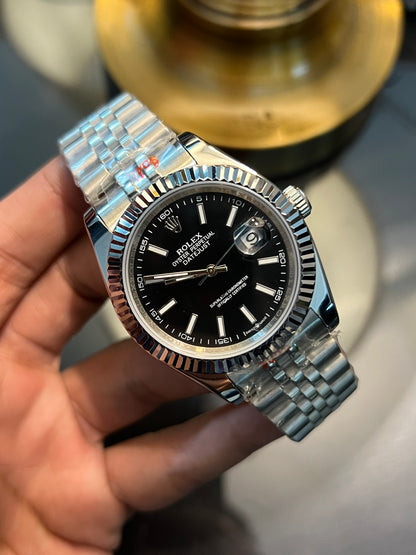 Silver Datejust Automatic Black Dial (Italian Grade)