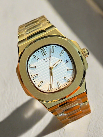 Golden Automatic White Dial