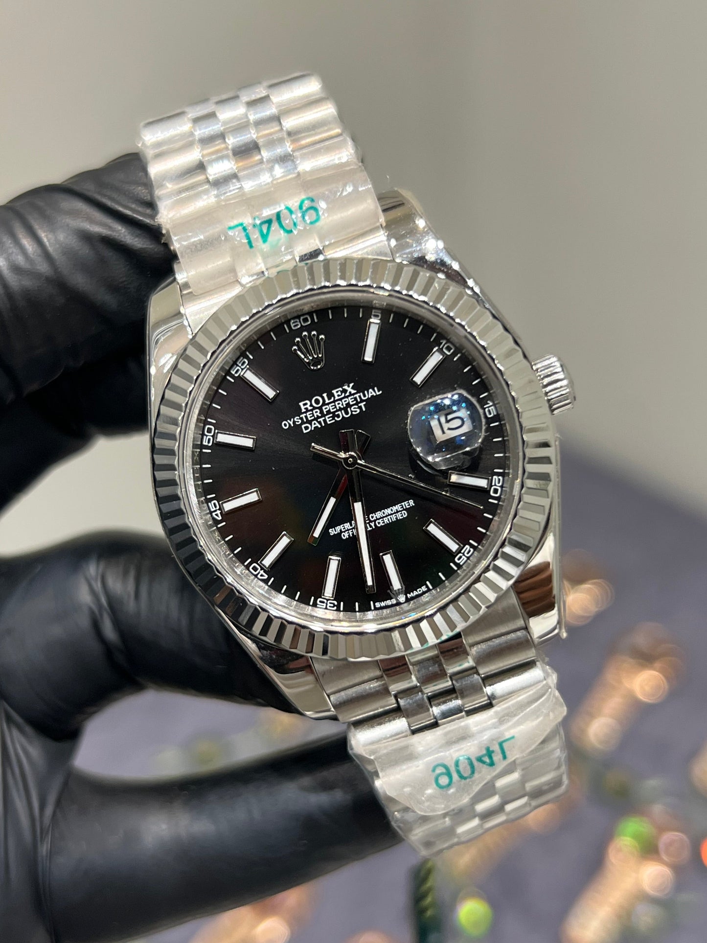 Silver With Black Dial (Mini Super Clone)
