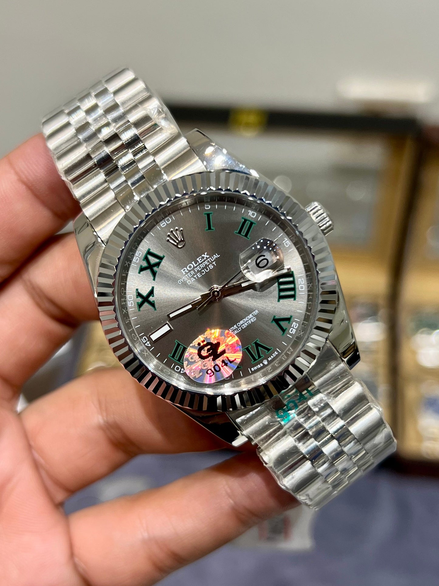 Silver Wimbledon Automatic (Mini Super Clone)