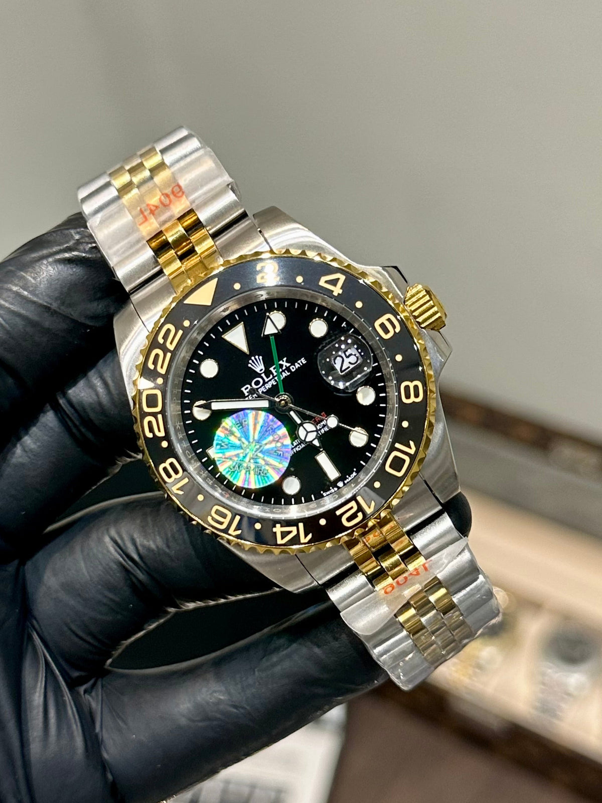 GMT Two Tone Black Dial Automatic