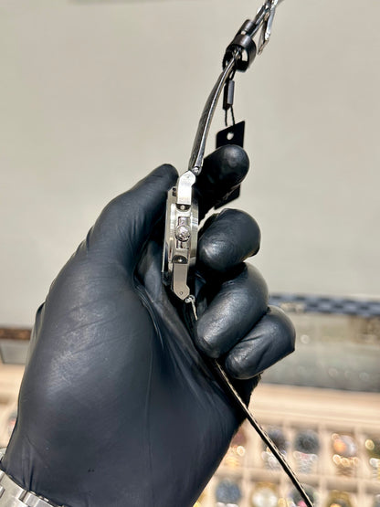 Black Leather Strap Automatic Tiffany Dial