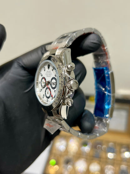 Silver Daytona White Dial Automatic