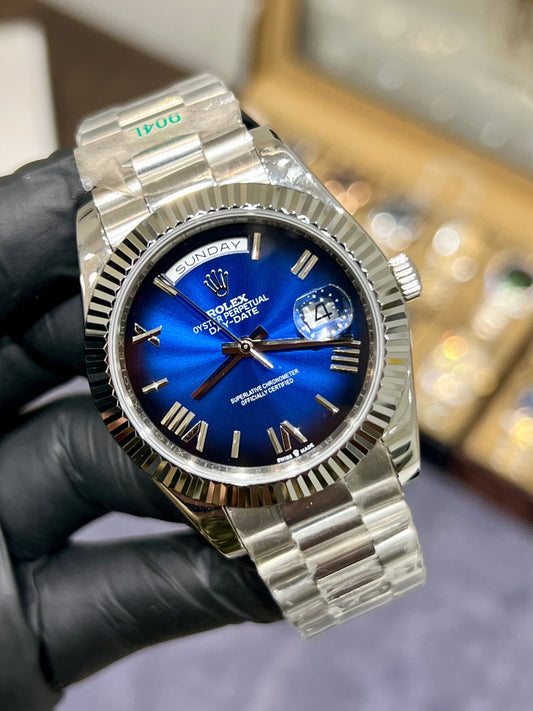 Blue Ombre Automatic Day Date (Mini Super Clone)