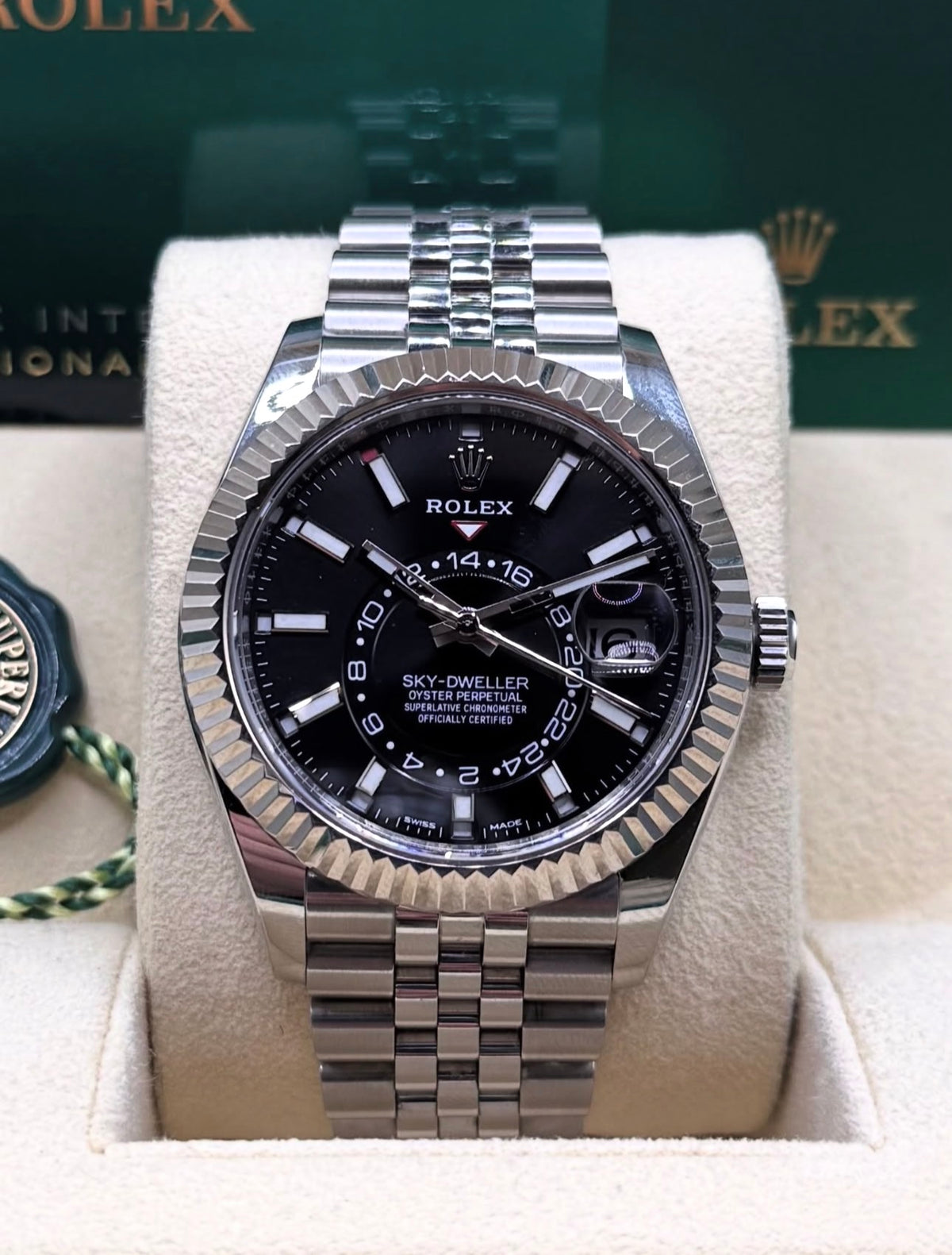Silver Sky-Dweller Black Dial Automatic