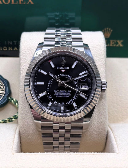 Silver Sky-Dweller Black Dial Automatic