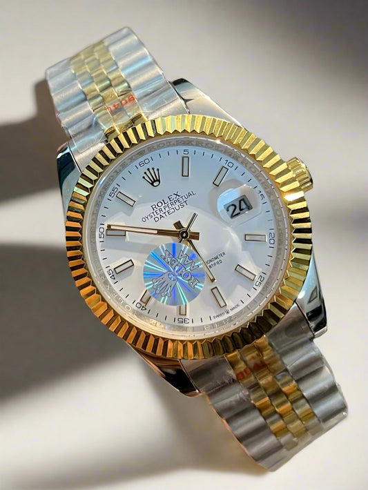 Two Tone Automatic Datejust White Dial (Italian Grade)