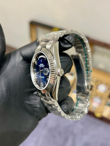 Blue Ombre Automatic Day Date (Mini Super Clone)