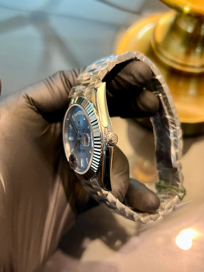 Silver Day Date Tiffany Dial (Mini Super Clone)