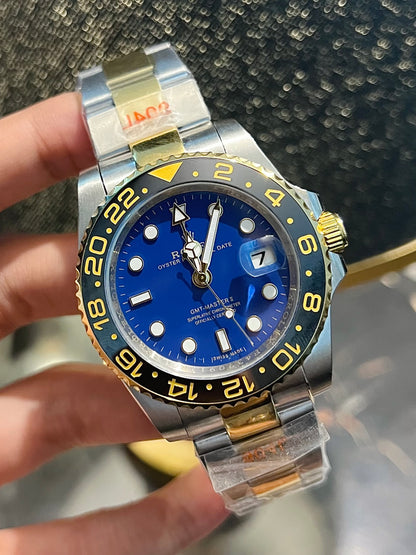 Two tone GMT Automatic Blue Dial  (Italian Grade)