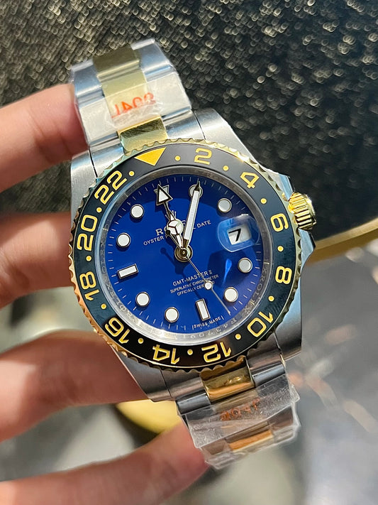 Two tone GMT Automatic Blue Dial  (Italian Grade)