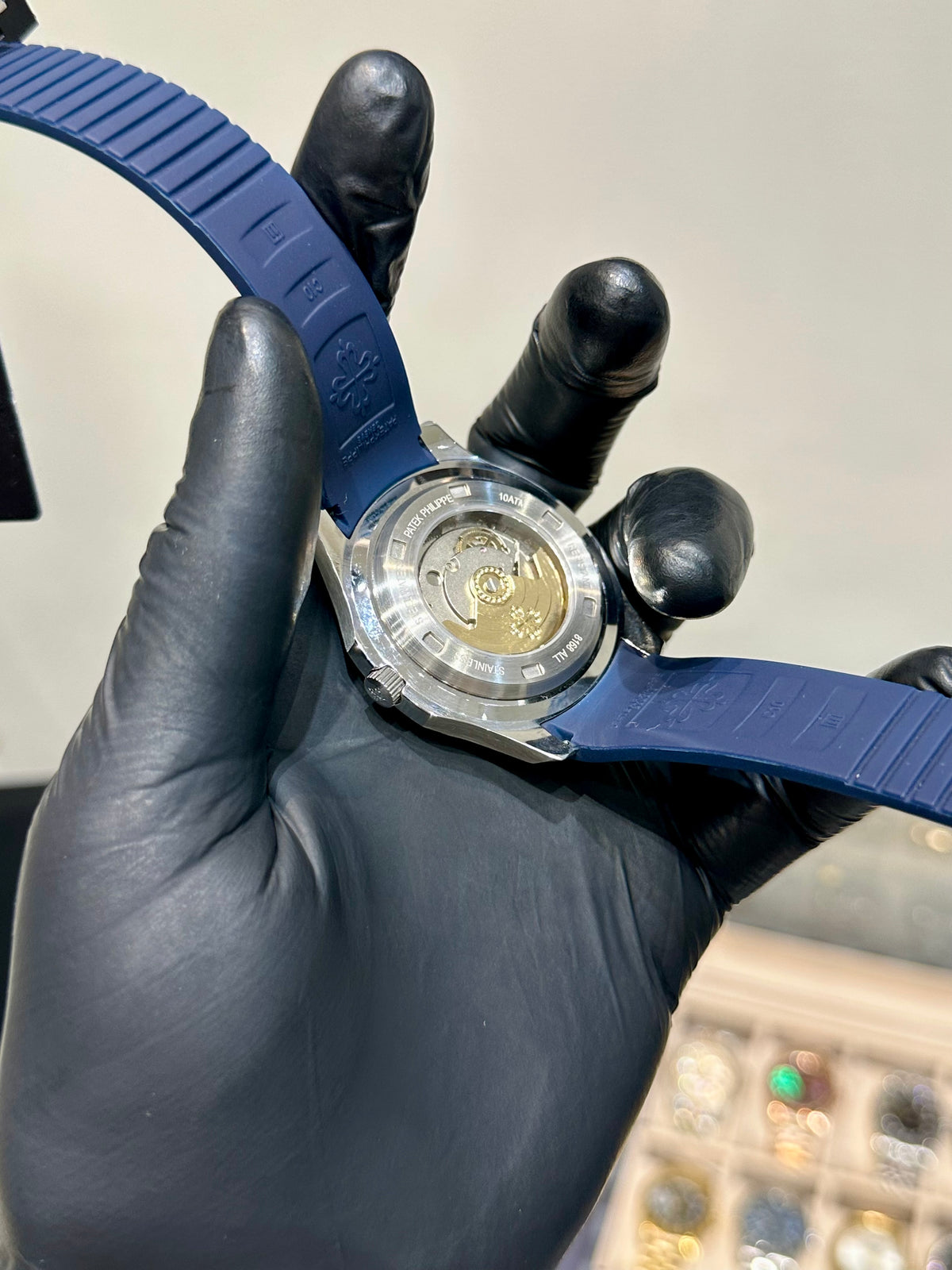 Blue Silicon Automatic Blue Dial
