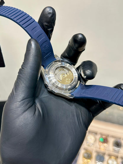 Blue Silicon Automatic Blue Dial