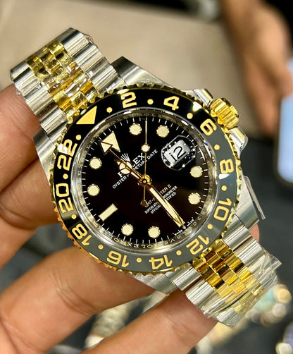 Two Tone GMT Black Dial