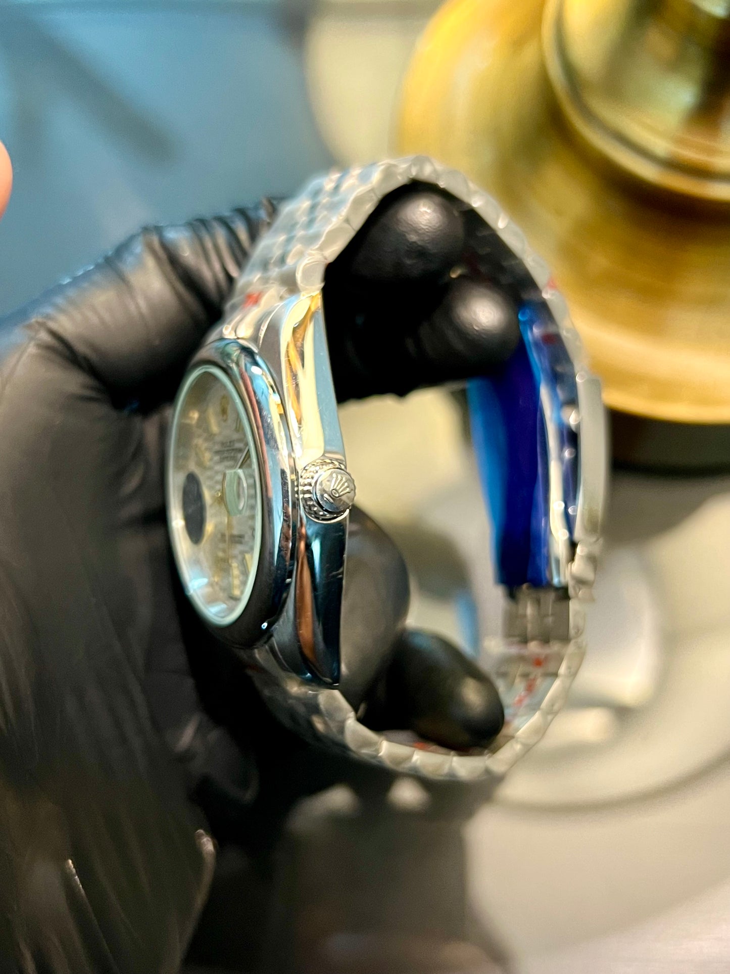 Silver Datejust White Texture Automatic (Italian Grade)