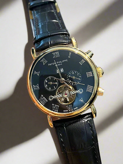 Golden Automatic Pendulum With Chronograph