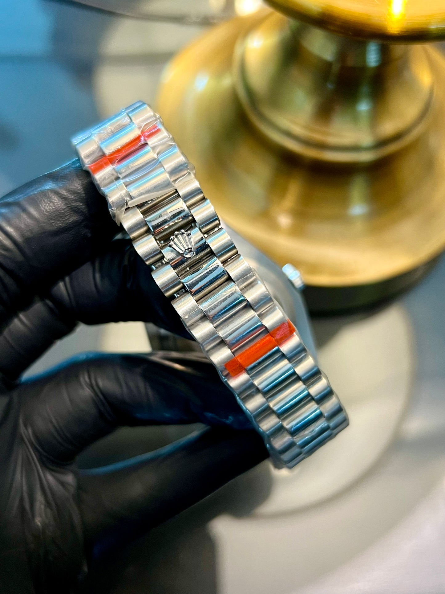 Silver Automatic Day & Date Black Dial (Italian Grade)