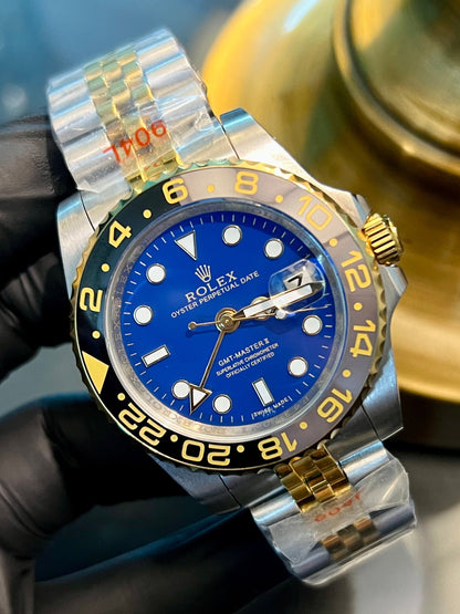 Two tone GMT Automatic Blue Dial  (Italian Grade)