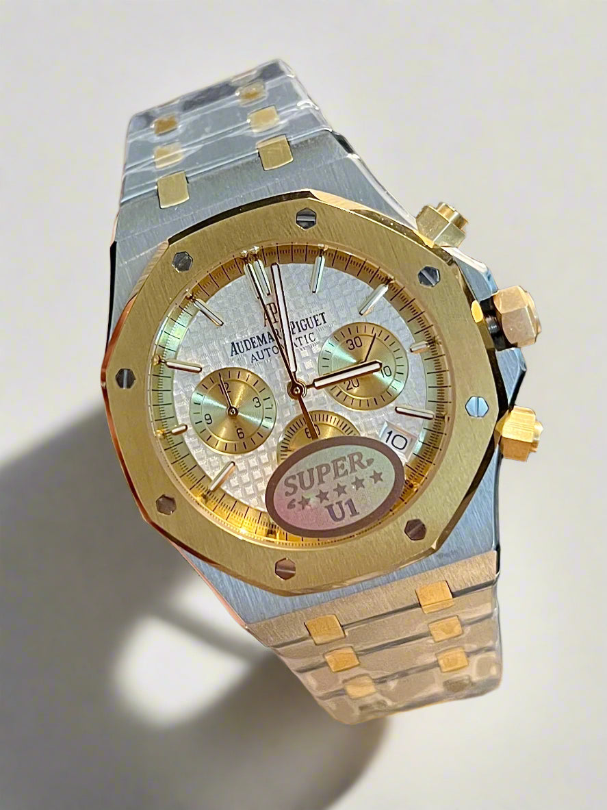 AP Two Tone Chronograph Dial – Time Official
