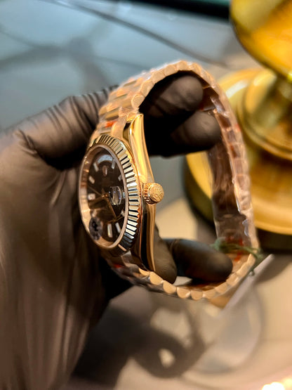 Rose Gold Automatic Marble Dial (Mini Super Clone)