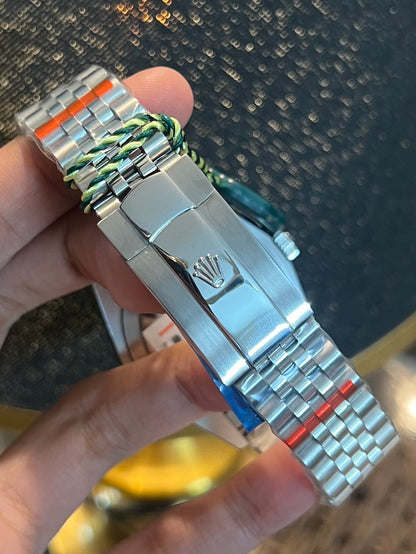 Silver Sky-Dweller Automatic Blue Dial (Italian Grade)