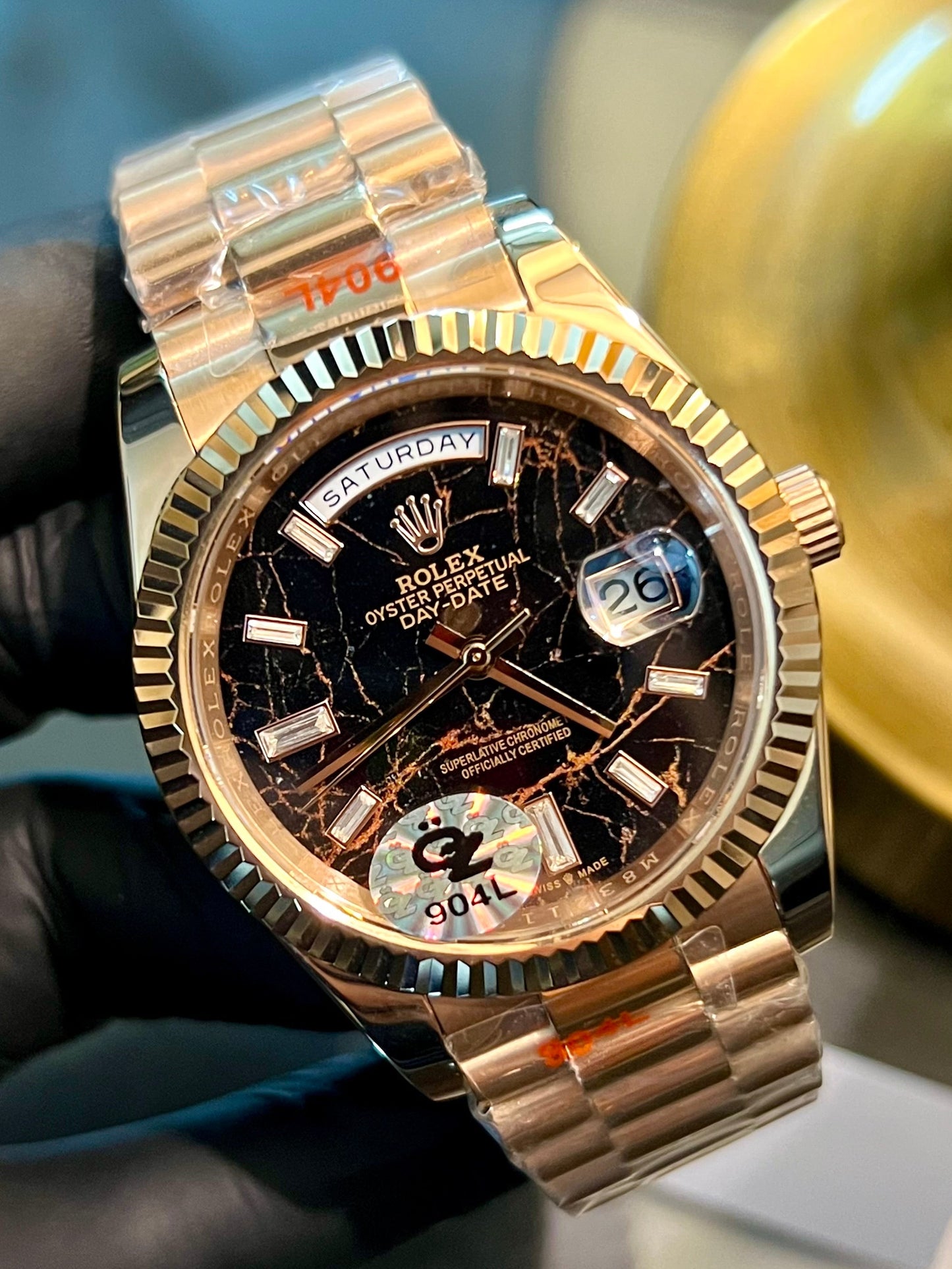 Rose Gold Automatic Marble Dial (Mini Super Clone)