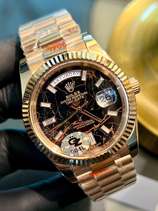 Rose Gold Automatic Marble Dial (Mini Super Clone)