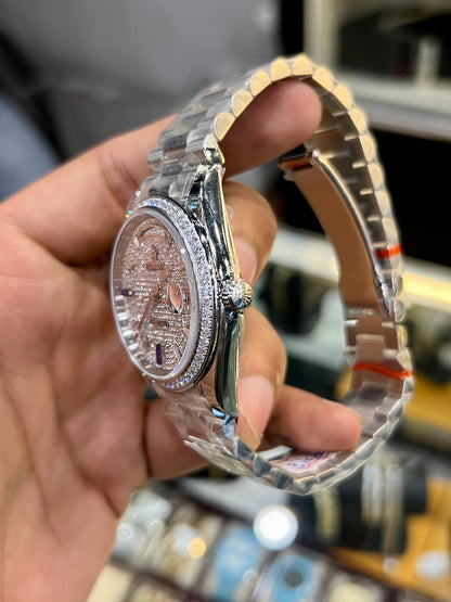Stone Silver Day Date