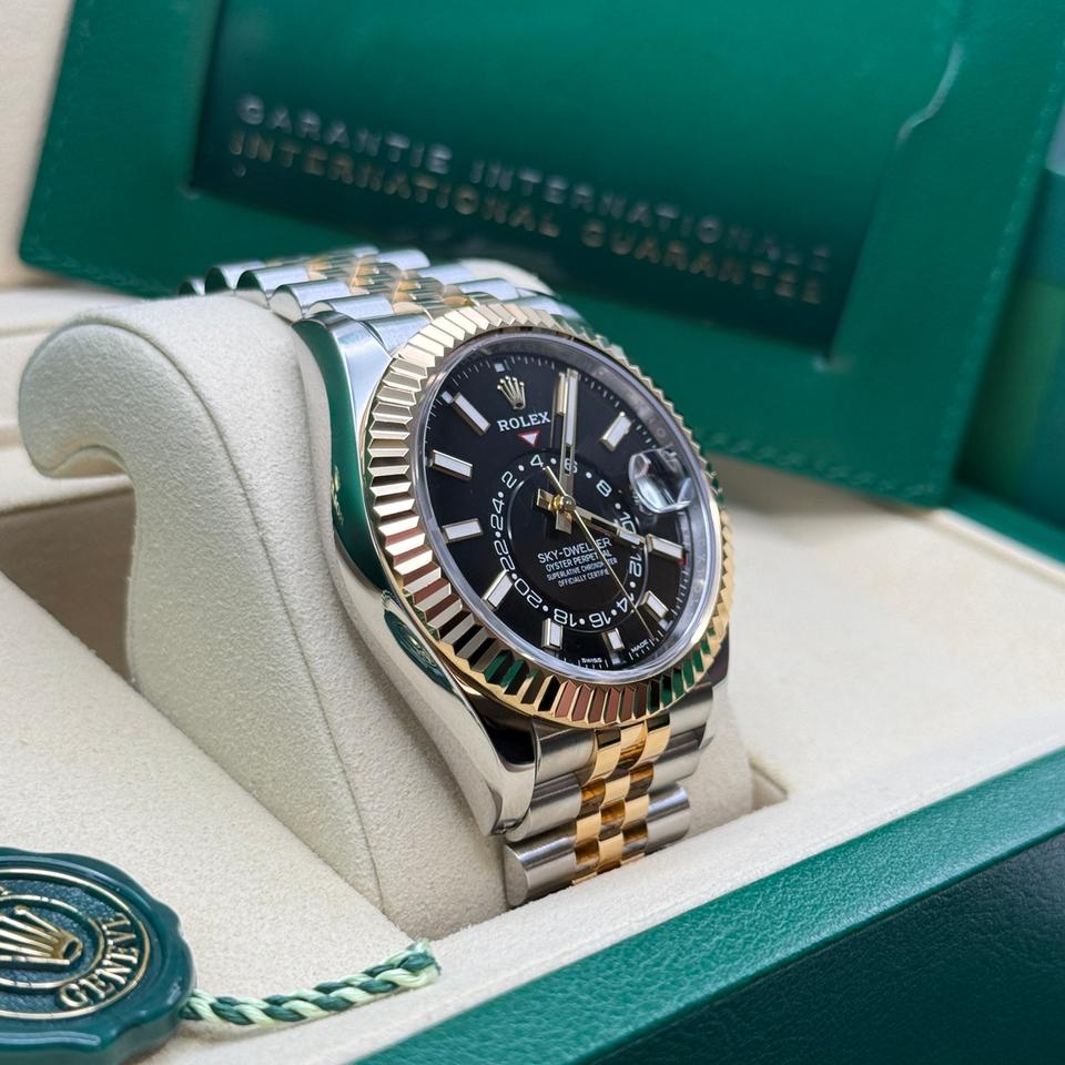 Two Tone Sky-Dweller With Black Dial Automatic