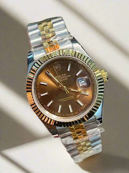 Two Tone Automatic Datejust Copper With Dial (Italian Grade)