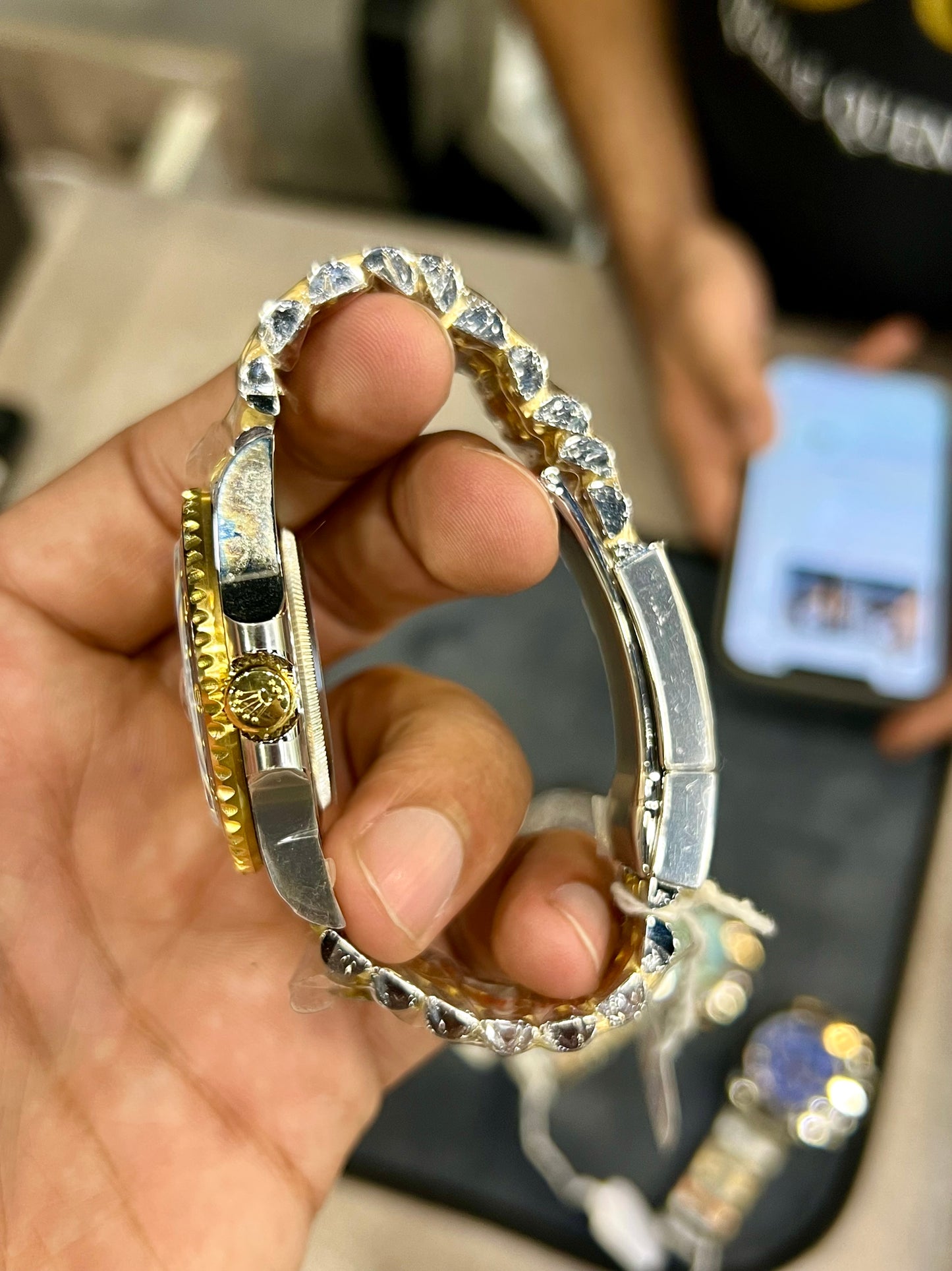 Two Tone GMT Black Dial