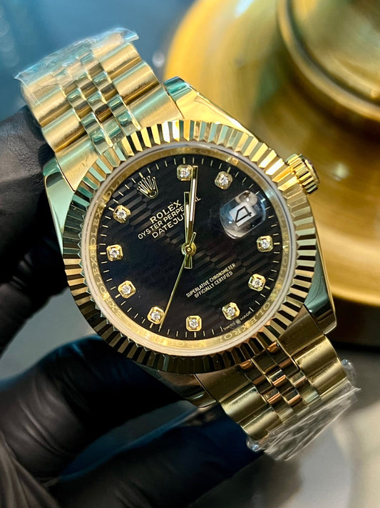 Golden Datejust Diamond Dial Automatic (Master Grade)