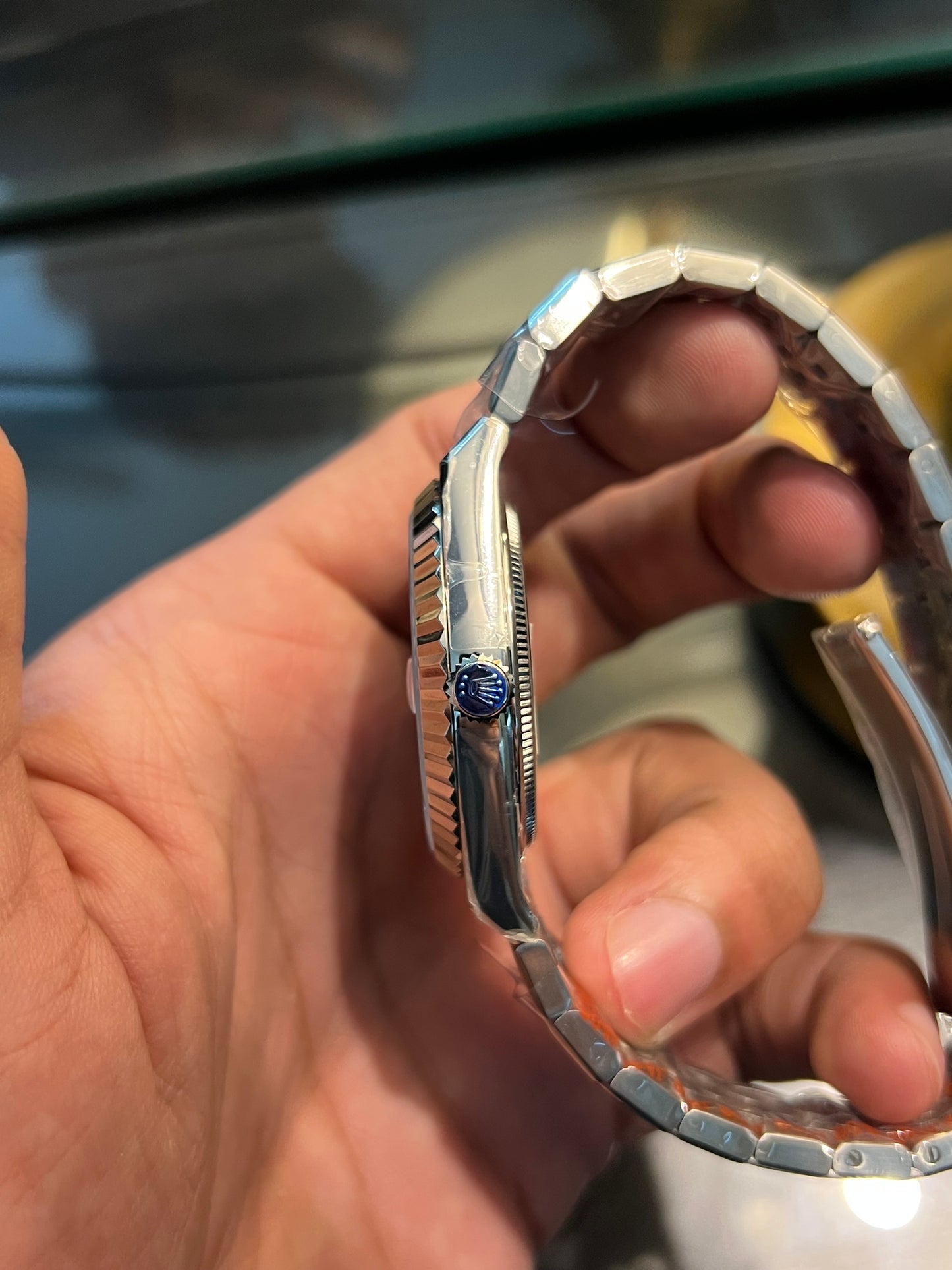 Silver Land Dweller Tiffany Dial Automatic (NT FACTORY)