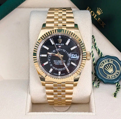 Golden Sky-Dweller Black Dial Automatic