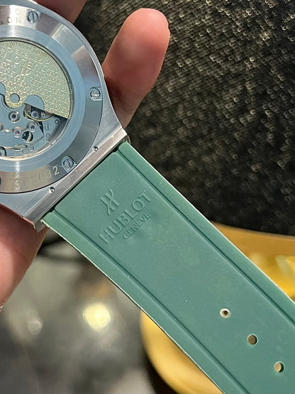 Green Side Pendulum Automatic Silicone Strap