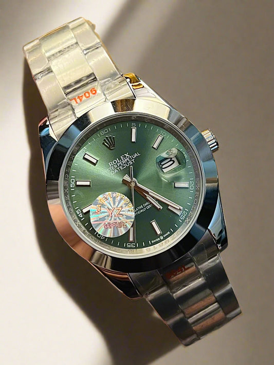Silver Datejust Automatic Green Dial (Italian Grade)