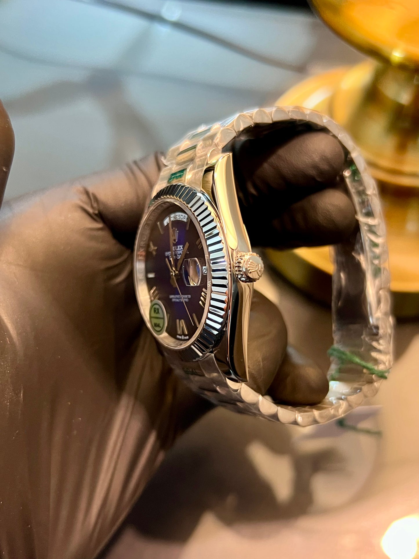 Silver Automatic Day Date Roman Dial (Mini Super Clone)