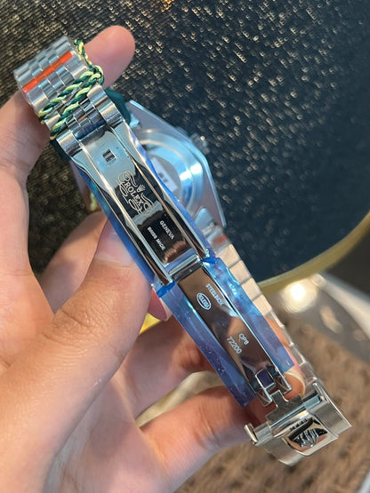 Silver Sky-Dweller Automatic Blue Dial (Italian Grade)