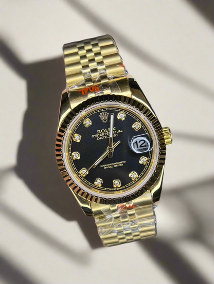 Golden Datejust Black Dial 36mm