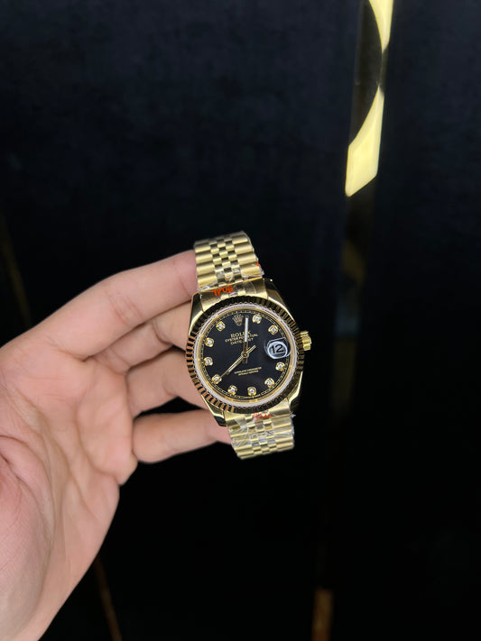 Golden Datejust Black Dial 36mm