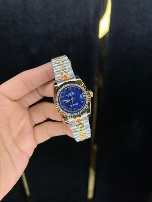 Ladies Two Tone Datejust Blue Dial ( Master Grade)