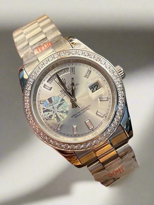 Silver Day&Date Silver Dial Automatic (Italian Made)