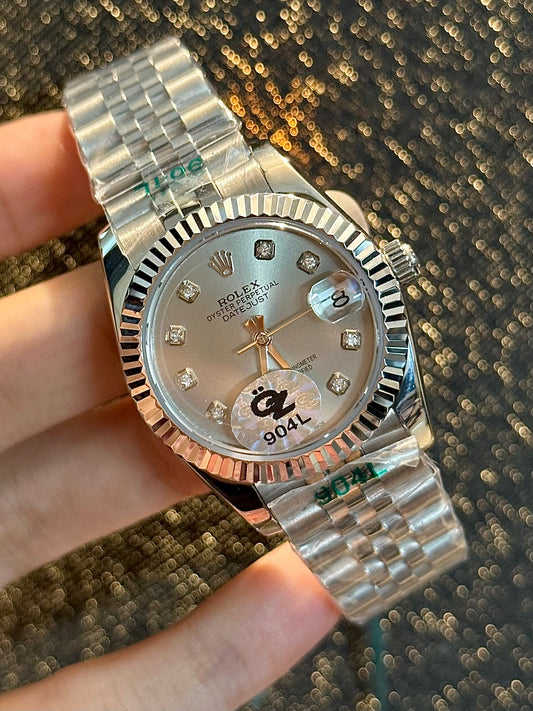 Ladies Silver With Light Grey Automatic