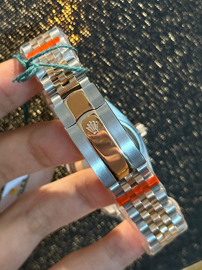 Ladies Two Tone Marble Dial Automatic