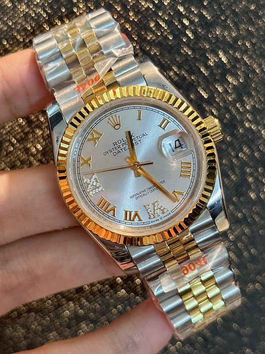 Two Tone Silver Dial Automatic