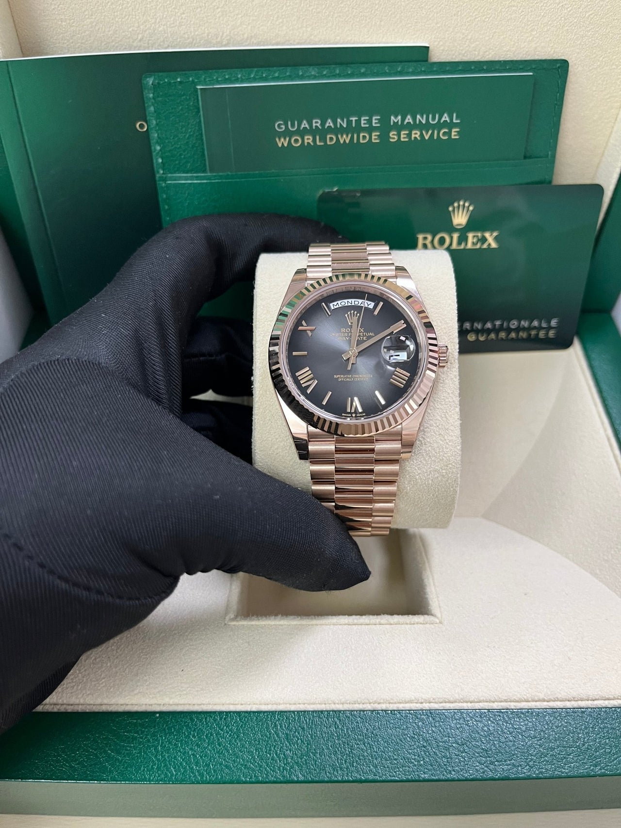 Rose Gold Day & Date Ombre Automatic